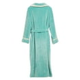 thumbnail image 6 of AOOCHASLIY Bath Robes for Women Valentine's Day Women's Tops Plush Robes Winter Lengthened Bathrobe Splicing Home Clothes Long Sleeved Robe Coat, 6 of 9