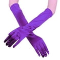 thumbnail image 3 of Outfmvch Gloves Winter Gloves Gloves Womens Prom Opera Gloves Satin Wedding Long Bridal Evening Party Gloves/Mittens Gloves For Women Purple One Size, 3 of 3