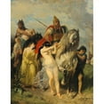 thumbnail image 2 of Evariste-Vital Luminais 15x18 Black Ornate Wood Framed Double Matted Museum Art Print Titled - The Invasion, 2 of 5