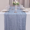 thumbnail image 2 of Navy Blue Cheesecloth Table Runner 3.3ft Long Gauze Table Runner Rustic Wedding Cheese Cloths Decor for Wedding Bridal Baby Shower Birthday Party Wedding Decorations Boho Table Runner, 2 of 5