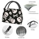 thumbnail image 4 of Fotbe black white Skull bone Bolsa Térmica Portátil con Estampado, Bolsa de Entrega de Alimentos Aislada, Bolsa Reutilizable de Gran Capacidad para Comidas y Supermercado, 4 of 6