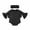 Black, variant on RUINIXCW Baby Girls Halloween Bat Fashion Long Bell Sleeve Spider Web Print Romper with Headband 2Pcs Outfit