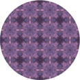 thumbnail image 1 of Ahgly Company Machine Washable Indoor Round Transitional Purple Jam Purple Area Rugs, 8' Round, 1 of 7
