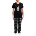 thumbnail image 4 of CafePress - Kokeshi Wisteria Bride Pajamas - Women's Short Sleeve Print T-Shirt and Pants Dark Cotton Pajama Set, 4 of 7