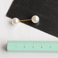thumbnail image 4 of Ayyufe Women Fashion Double Faux Pearls Brooch Safty Pin Cardigan Shawl Clip Badge, 4 of 7