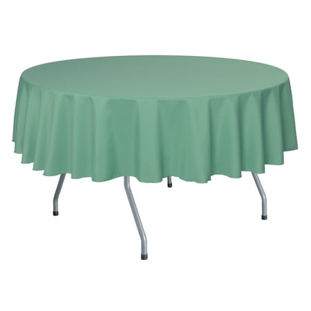 

Ultimate Textile 72-Inch Round Polyester Linen Tablecloth Seamist Light Green