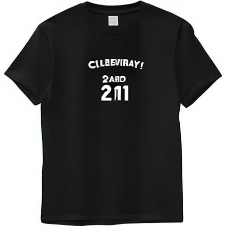 

Men s Black T-Shirt with Dad and Son Photo Colorful Party Lights Design DAD S BIRTHDAY Text Comfortable Fit
