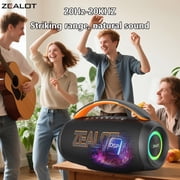 Halloween atmosphere speaker, Portable Bluetooth Speaker with Lights, 60W Powerful Crystal Clear Sound, IPX5 Waterproof, All Day Playtime, AUX&TF-Card Input, Bluetooth 5.3, TWS Paring