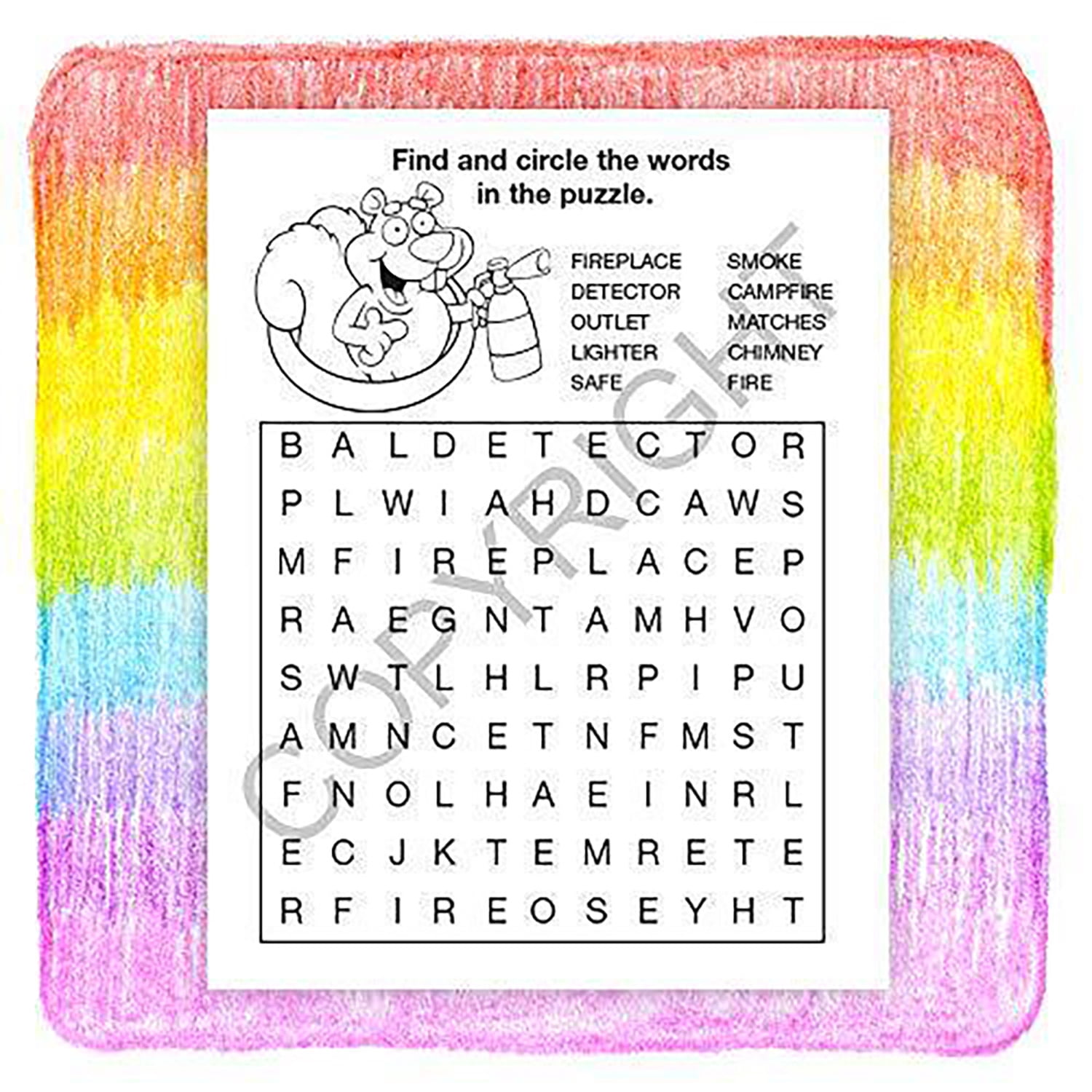 25 Pack - A Trip to The Fire Station Kid's Educational Coloring & Activity Books