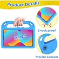 thumbnail image 3 of AVAWO for TCL Tab 8 LE (9137w) / WiFi (9132x) 2023 Case for Kids, Boys and Girls EVA Handle Stand Shockproof Cover - Blue, 3 of 7