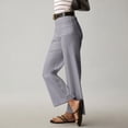 thumbnail image 2 of Misright Fashionable stretch cotton cropped wide-leg jeans, casual ankle-length jeans, 2 of 8