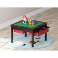 thumbnail image 4 of UTEX 2 in 1 Kids Construction Play Table with Storage Drawers and Built in Plate (Espresso), 4 of 6