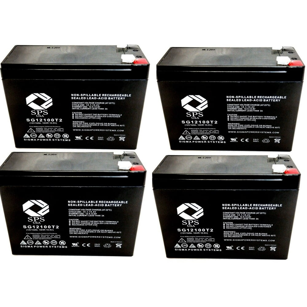 SPS Brand 12V 10Ah Replacement Battery for Replaces HE12V127 HGL1012