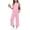 Pink, variant on WQNVRNR Girls 2 Piece Outfits- Sleeveless Tank Top Wide Leg Pants Fashion Cute Casual Loose Matching Lounge Set with Pockets Wine Size 4