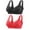 39-Red, variant on YWDJ Bras for Women Push up and Padded 2 Pack Front Close Comfortable Bras No Wire Sleep Bras Wide Strap Full Coverage Bras Wrap Comfy Bras Padded Plus Size Comfort Solid Lounge Bras Red M