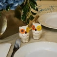 thumbnail image 2 of Servette Home Ceramic Owl Salt and Pepper Shaker Collectors Kitchen Décor-Ivory, 2 of 5