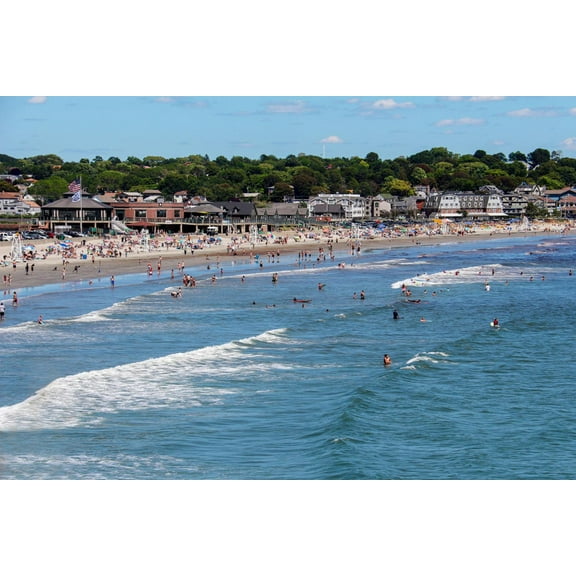 Art.com Easton's Beach Newport Rhode Island Photo, 18" x 12"