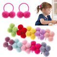 thumbnail image 2 of 10 Uds. Anillo pequeño sólido de dos bolas de pelo para niñas, bonita banda de goma elástica, bandas para el cabello, accesorios para el cabello, adornos para la cabeza para niños, regalo Tan Jianjun  unisex, 2 of 2
