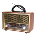 thumbnail image 3 of High Quality Wooden Retro Portable Radio Music Player AM/FM/SW Multi-function Bluetooth Speaker Subwoofer Card Audio Caixadesom, 3 of 6