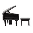 thumbnail image 1 of Mini Piano Adornments Wooden Miniature Piano Black 1Set, 1 of 1