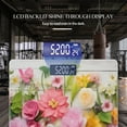 thumbnail image 3 of Bathroom Scale, Highly Accurate Digital Body Scale,Precisely Measures Weight up to 400 lbs-Flowers On White Wooden Background, 3 of 4