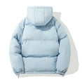 thumbnail image 5 of felwors Women's Oversized Quilted Lightweight Baggy Zip Up Puffer Jacket Long Sleeve Casual Warm Padded Coat Light Blue, XL, 5 of 5