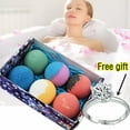 thumbnail image 4 of Swan Star 12 Count Bath Bombs With 2PC Rings Essential Oils Bath Bomb Shower Ball Deep Skin Moisture, 4 of 12