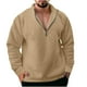 thumbnail image 2 of Sudaderas sin capucha para hombre, moda informal, con cremallera, manga larga, sudaderas deportivas, blusa para hombre, 2 of 6