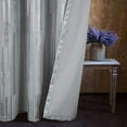 thumbnail image 4 of ZXNYH Soft Velvet Foil Print Curtains 95 Inches Long Silver and Gold Chevron Curtains Luxury Window Treatment Silver 2 Panels 54 * 95 Inches, 4 of 8
