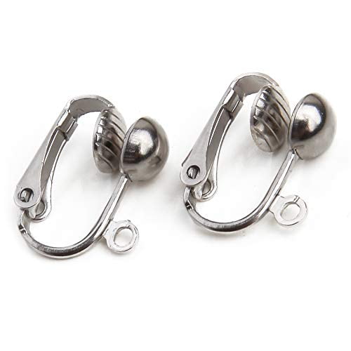 Clip On Earring Converters Silver Fish Hook to Clip 1 Pair (00525