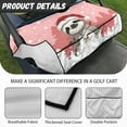 thumbnail image 5 of Yuyamidu Cute Sloth Golf Cart Seat Covers with Front Pockets, Pink Golf Cart Cushion Breathable Golf Cart Seat Towel Blanket for Women, Christmas, 5 of 7