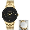 Personalized Planet Armitron Men's Showcase Dress Watch Gold-tone Metal Band