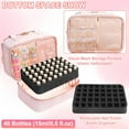 thumbnail image 3 of Nail Polish Organizer Bag with 50 Bottles Capacity, Velvet Storage Case with Shoulder Strap & Nail, 3 of 8