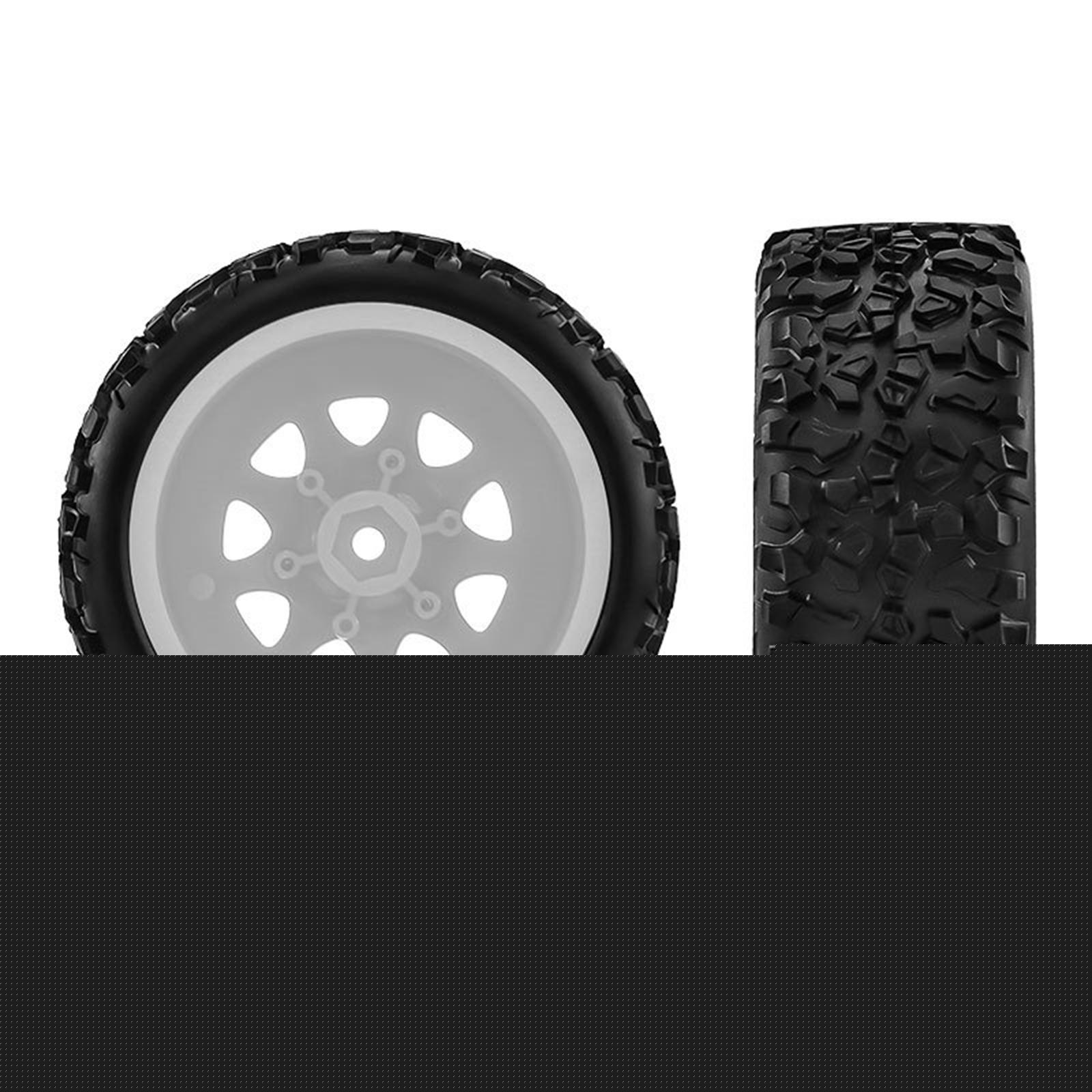 thumbnail image 6 of 4 Pieces Toy Truck Wheels Tires RC Car Part Durable Plastic Material Easy Install for Racing Enthusiasts, 6 of 9