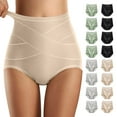 thumbnail image 2 of GEWSEY Tummy Control Shapewear Panties for Women-High Waisted Body Shaper Underwear Seamless Shapewear Panty Girdle (Light Gray, XL), 2 of 9
