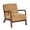 Yellow + Corduroy+4, variant on LIANGKA Scandinavian Style Lounge Chair Ergonomic Curved Accent Chair with Lumbar Support for Living Room Decor Gray