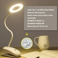 thumbnail image 4 of LED Desk Lamp Rechargeable 8W 24LED Cordless Clamp Reading Light 3 Lighting Modes 360 ? Flexible Gooseneck for Book Work Study Night Reading, 4 of 9