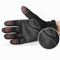 thumbnail image 5 of ACDANC 1Pairs Waterproof Gloves,Soft Padding Fingerless Gloves Men,Winter Protection Workout Gloves Women,XL,Black, 5 of 7