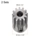 thumbnail image 3 of 2uds Recto Espolón Piñón Engranaje 5mm Interior Apertura 12T 1 Módulo Acero inoxidable Unique Bargains, 3 of 4
