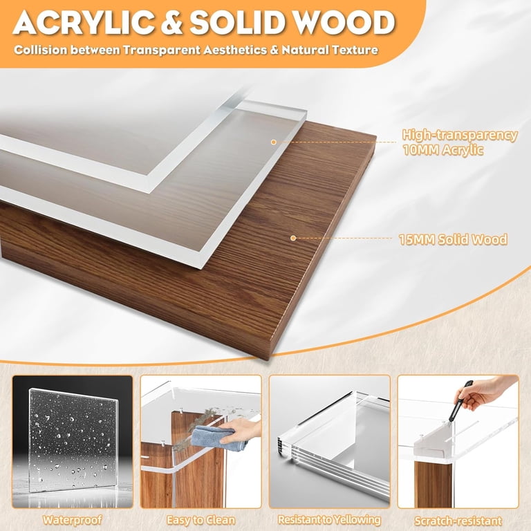 DYNAMI Tabletop Podium Wood,Portable Tabletop Lectern with Storage Room&Baffle Plate,23.75 * 16 inch Slant Reading Surface,for Churches, Restaurants,Classrooms (Brown DYNAMI Tabletop Podium Wood,Portable Tabletop Lectern with Storage Room&Baffle Plate,23.75 * 16 inch Slant Reading Surface,for Churches, Restaurants,Classrooms (Brown