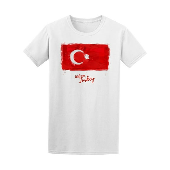Watercolor Map Of Turkey Tee Men's -Image by Shutterstock