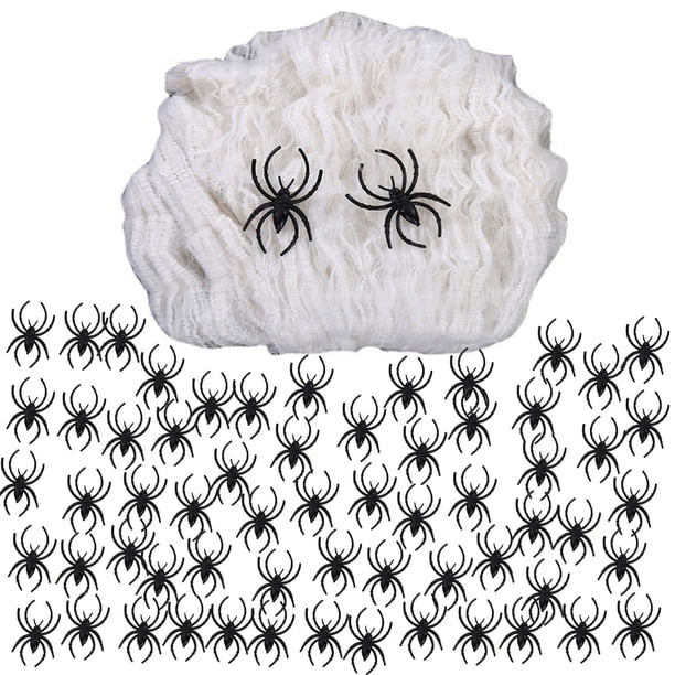 Halloween Con 100 Piezas Superelásticas Para Fiestas Temáticas De Terror, Decoración Para Exteriores, Interiores, Patios, Techos, Barras Y Puertas.