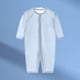 thumbnail image 5 of Mono para bebé, fino, transpirable, suave, de algodón, con cierre de botones, ropa de dormir infantil para verano, azul claro, 59cm, 5 of 5
