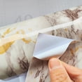 thumbnail image 3 of Papel tapiz de mármol a prueba de aceite de vinilo de 6M para estante de armario de encimera de cocina, papel de contacto impermeable autoadhesivo de PVC para Baño, 3 of 4