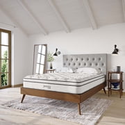 Modway Jenna 10" Modern Innerspring and Foam Queen Mattress in White