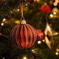 thumbnail image 4 of Shatterproof Christmas Ornaments Painted Vintage Tree Hanging Baubles Decorative Gift Set Holiday Party Red 12 Pack, 4 of 9