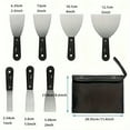 thumbnail image 2 of 7Pcs Putty Knife Set, Drywall Paint Scraper Tools with Storage Bag, Stainless Steel Spackling Taping Knife Tool for Repairing Mud, Applying Putty, Removing Wallpaper, 2 of 7