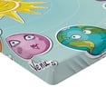 thumbnail image 2 of Ambesonne Space Fitted Sheet, Cartoon Sun Planets, Twin XL Size, Multicolor, 2 of 3