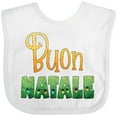 thumbnail image 3 of Inktastic Buon Natale Christmas Tree Lights Boys or Girls Baby Bib, 3 of 4