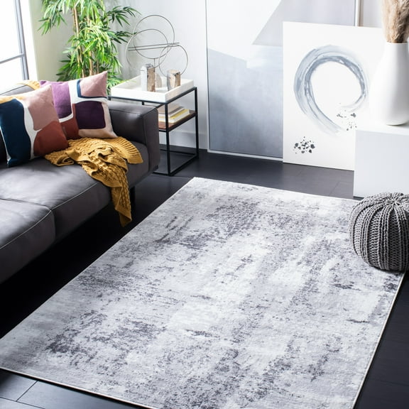 SAFAVIEH Amelia Boyce Abstract Area Rug, Gray/Ivory, 4' x 6'